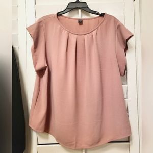 Shein curve blush blouse 1XL